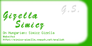 gizella simicz business card